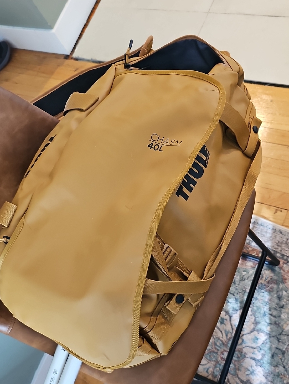 Thule Chasm 40L Backpack in Mustard Yellow